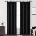 Blackout Curtains 84 in Long Complete Blackout Pinch Pleat Panels