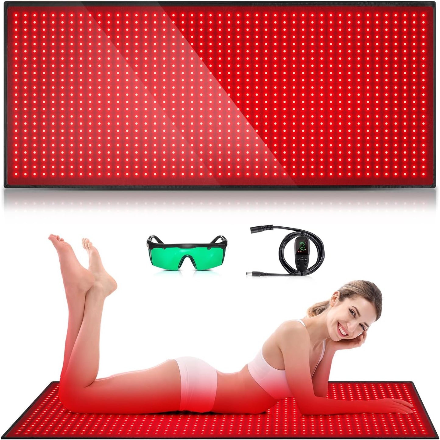 Red Light Therapy Mat for Body with 1280 LEDs for Pain Relief