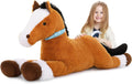 MaoGoLan Large Horse Plush Stuffed Animal - Ridable 47in Pony Pillow