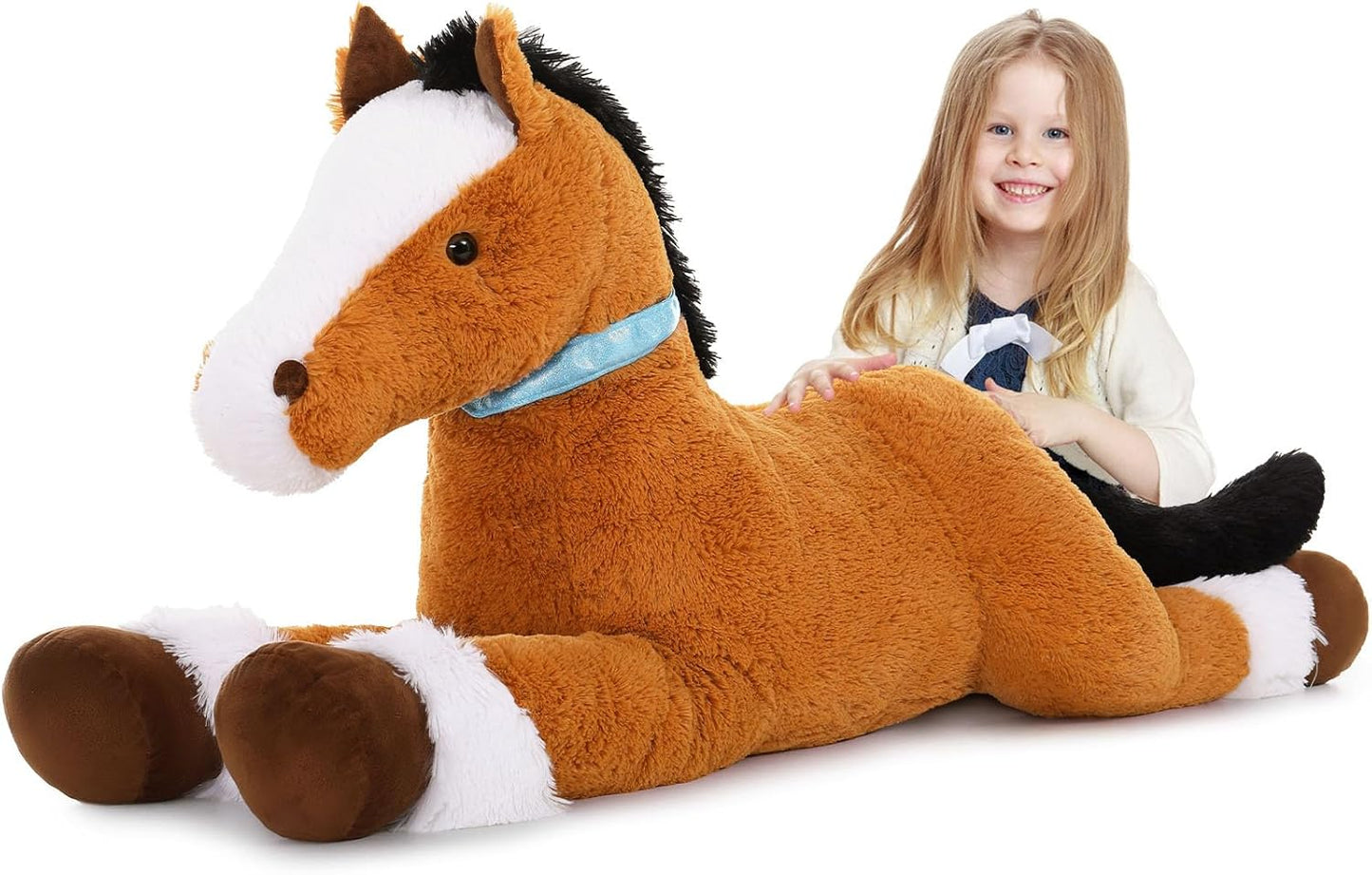 MaoGoLan Large Horse Plush Stuffed Animal for Kids and Girls