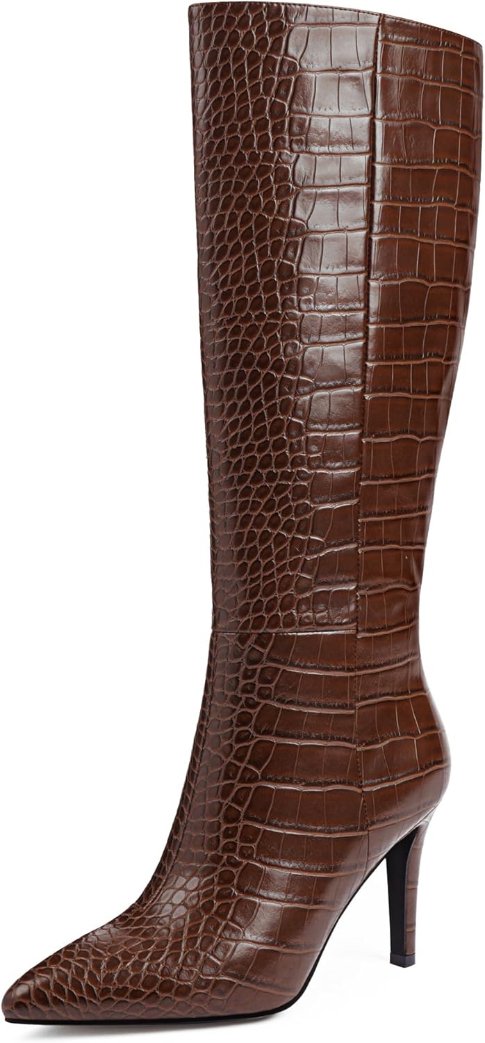 Modatope Knee High Boots for Women with Stiletto High Heel