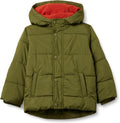 Boys' Heavyweight Hooded Puffer Jacket - Water-Resistant Warmth