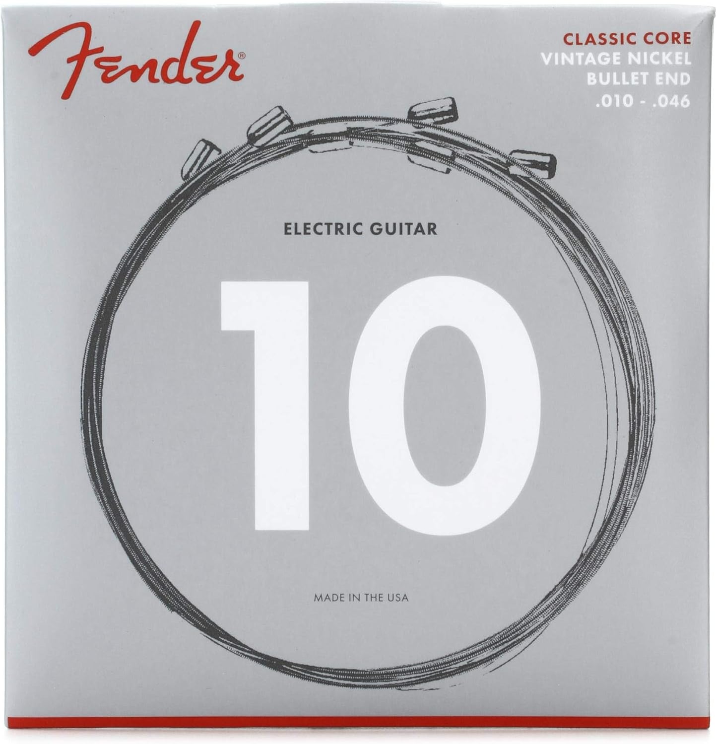 Fender Vintage Nickel Electric Guitar Strings 3155R - Smooth Bullet Ends