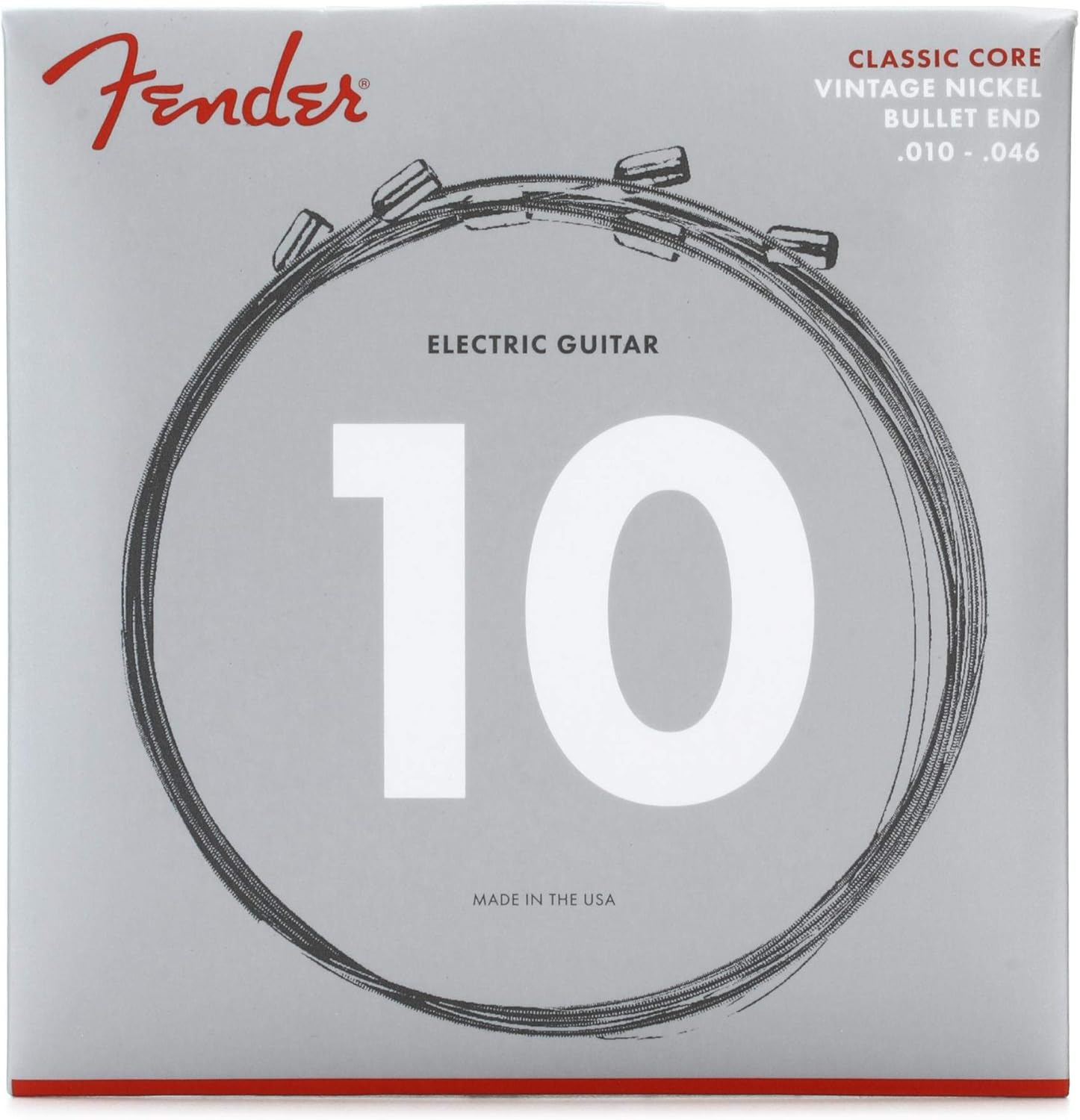 Fender Vintage Nickel Electric Guitar Strings 3155R - Smooth Bullet Ends