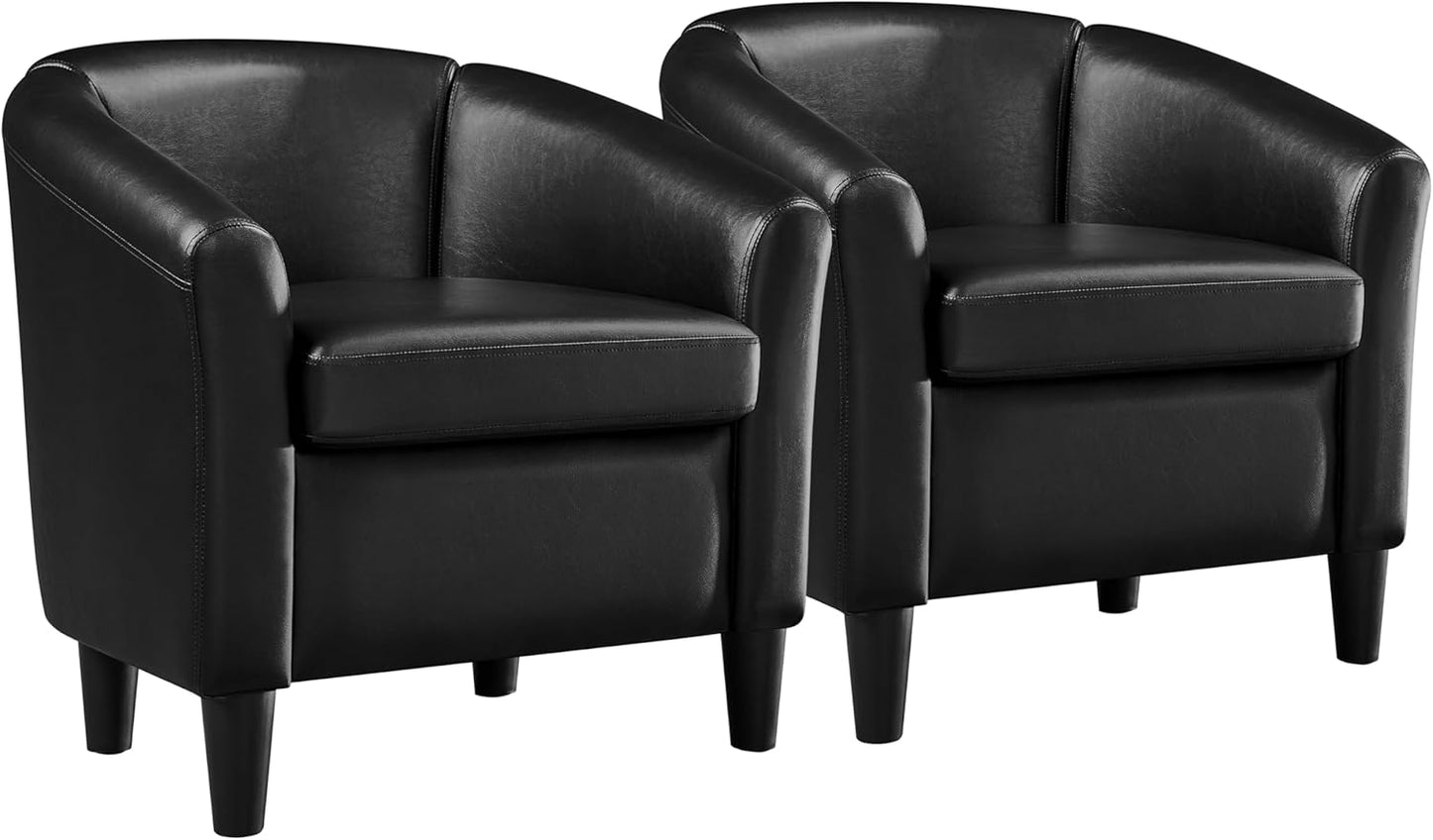 Stylish Duo: Topeakmart Modern Accent Chairs