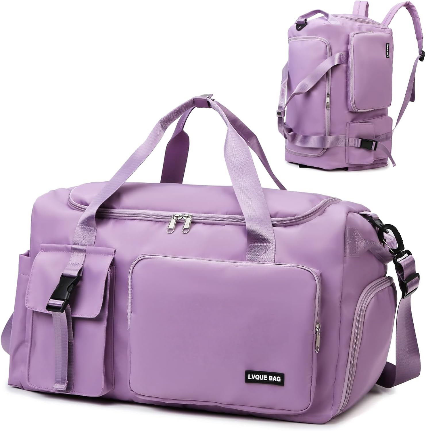Eslcorri 3-in-1 Gym Duffle - 42L Purple