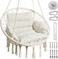 Greenstell Macrame Swing Chair: Comfort & Style, Indoors & Out!