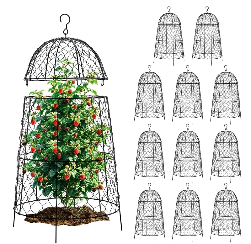 12Pcs Large Garden Cloches for Plants - Sturdy and Durable Design