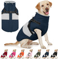 AOFITEE Dog Winter Coat with Built-In Harness - Warm Waterproof Puffer