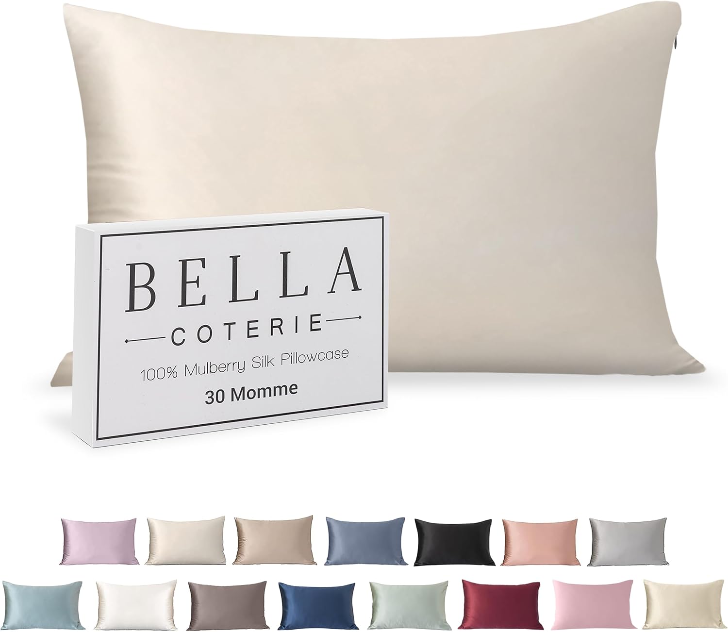 Luxury Silk Pillowcase for Hair and Skin - 30 Momme Softness