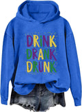 Women's Mardi Gras Sequin Fleur De Lis Sweatshirt - Sparkly Carnival