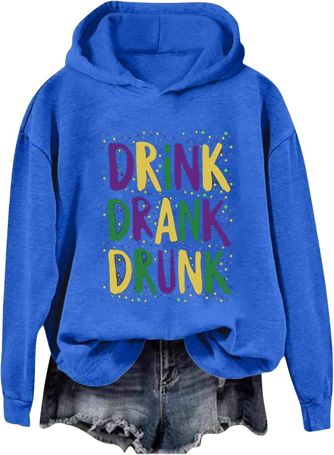 Mardi Gras Sequin Sparkle Hoodie - Festive Style!
