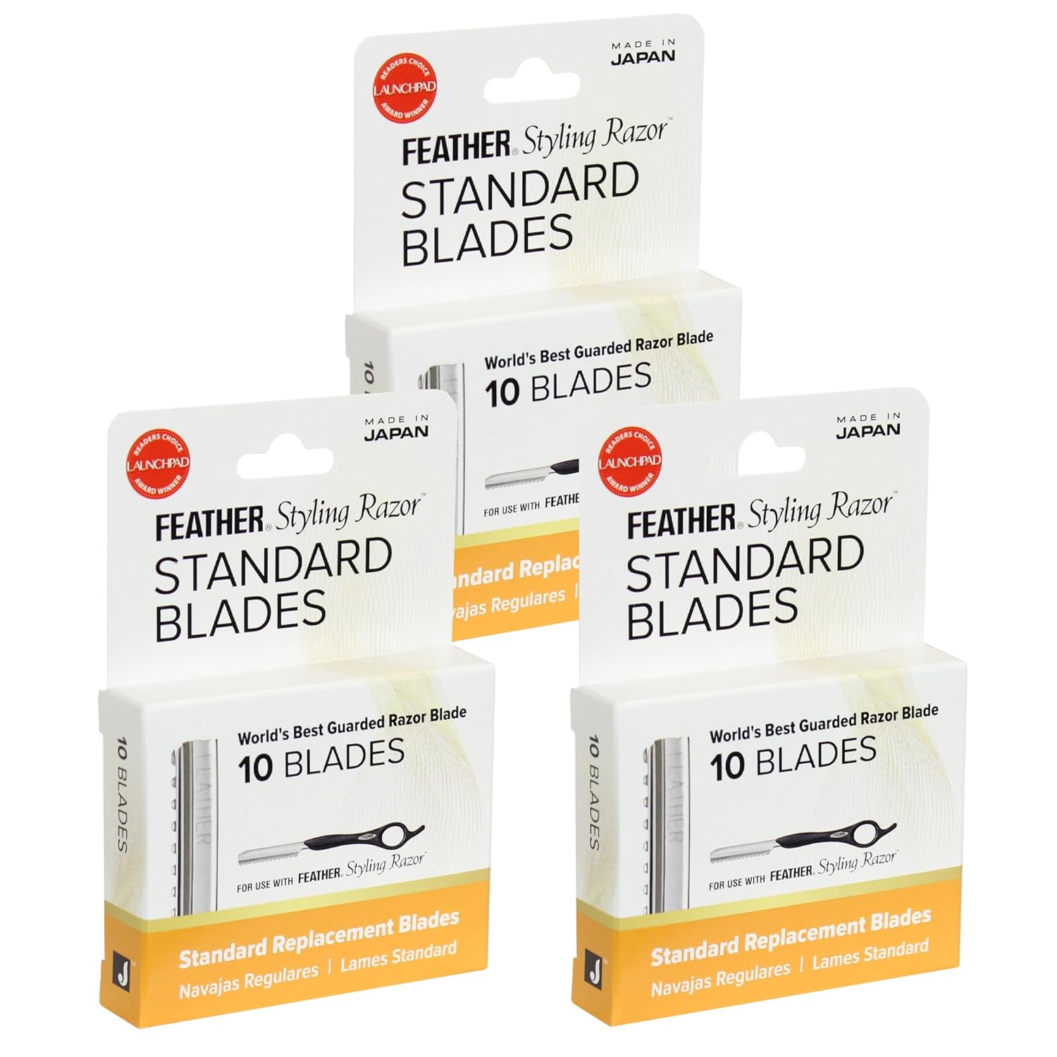 Feather Styling Razor Blades 30 Count for Precision Grooming