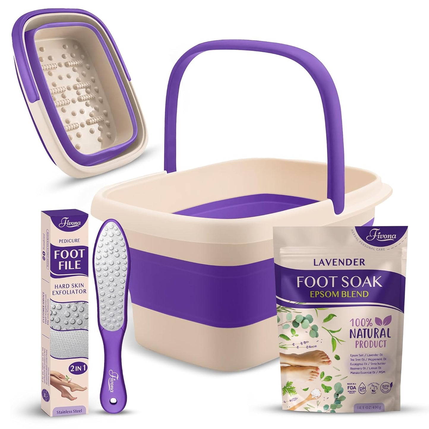 Fivona Foot Care Kit 3 in 1 for Pampering Your Feet