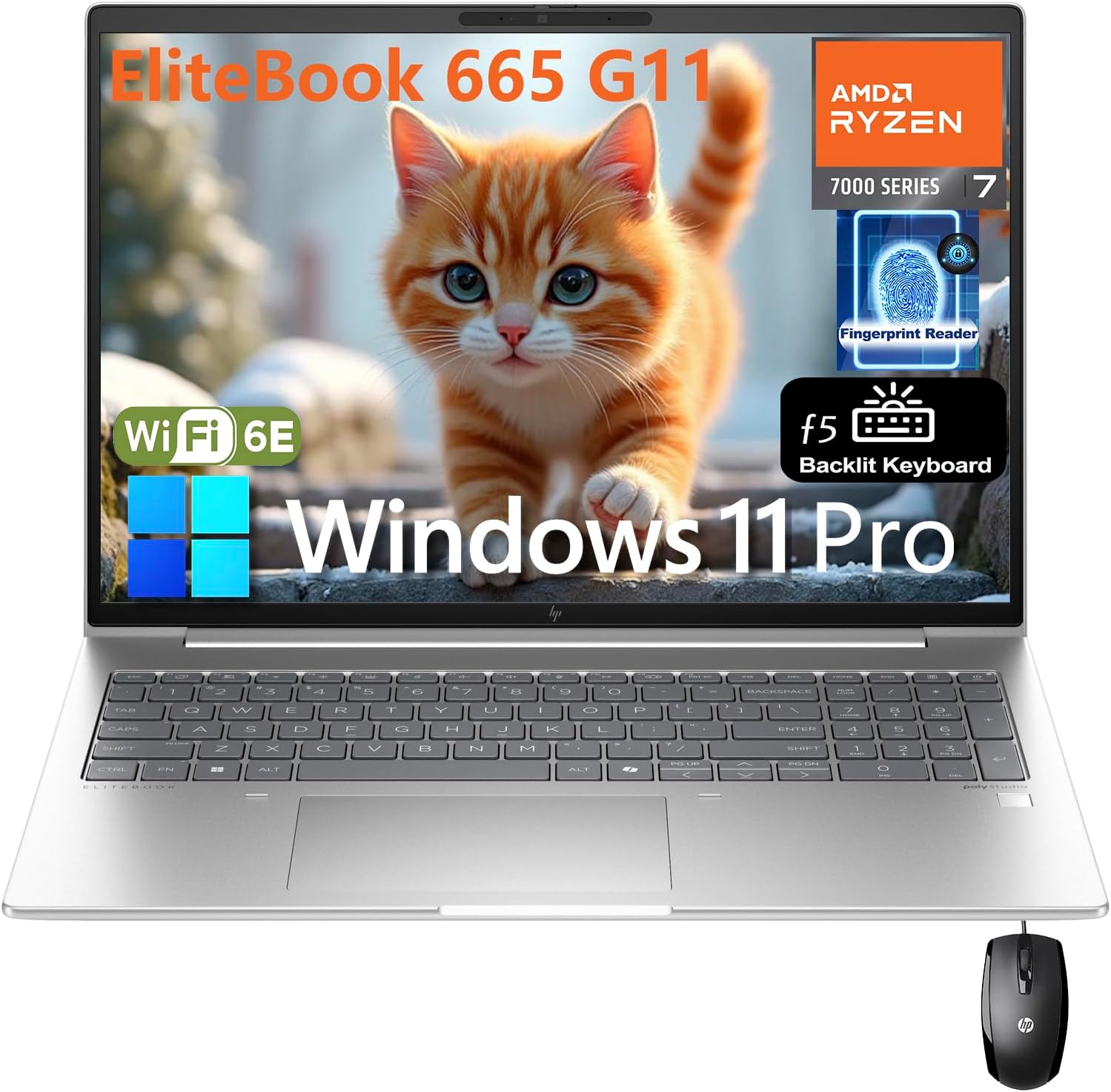 HP Elitebook 665 G11: Octa-Core Ryzen 7, 32GB RAM, 2TB SSD - Powerful Business Companion
