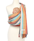 Sunset Cotton Ring Sling Baby Carrier - Breathable 8-35 lb