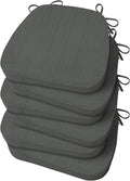 D-Shaped Kitchen Chair Cushions Set of 6 for Dining Chairs
