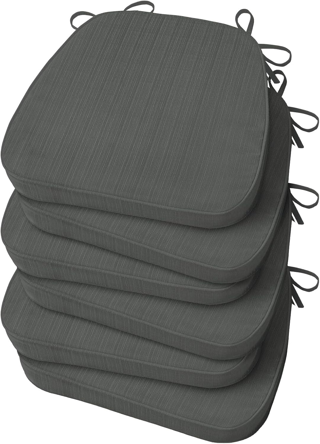 D-Shaped Kitchen Chair Cushions Set of 6 for Dining Chairs