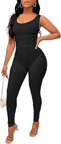 Womens One Piece Jumpsuit Bodycon Romper - Backless Clubwear