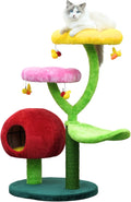 Catry 5-Level 40ft Colorful Garden Style Cat Tree - Fun, Replaceable