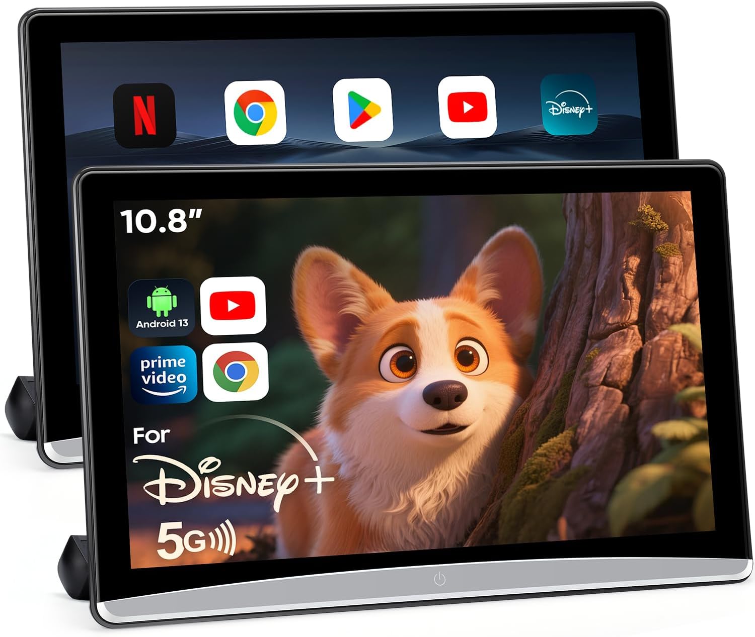 10.8in Android 13 Back Seat Car TV with Touch Screen Features