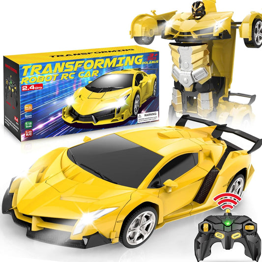 Dolanus Transform Robot RC Car - Ages 3-12 Boys, Kids Gift