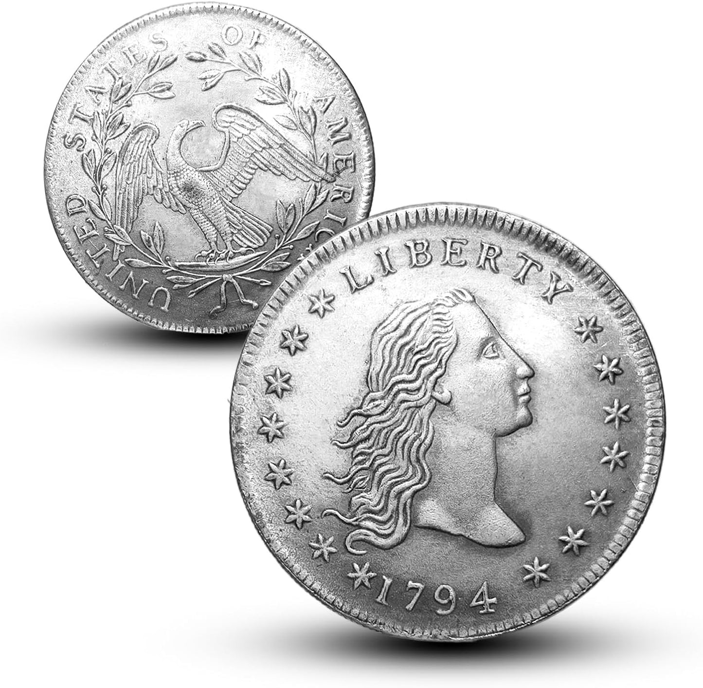 1794 Flowing Hair Dollar Antique U.S. Coins Collection for Collectors