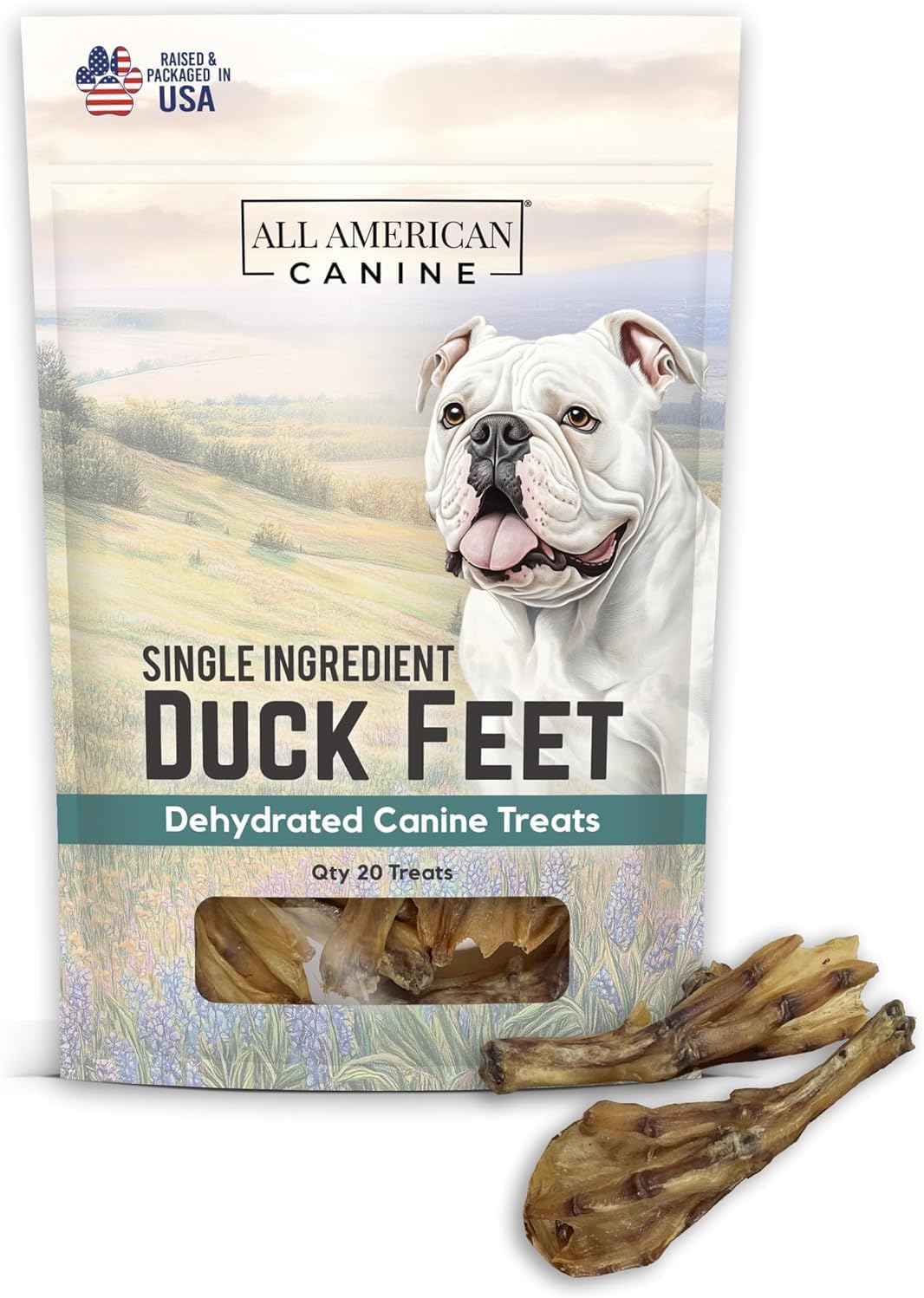 Natural Duck Feet Dog Treats for Joint Support & Dental Health
