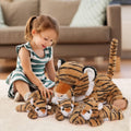 MorisMos Tiger Plush Toys Mommy & Babies Set, 20in - Cuddly Family