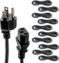 UL Approved 10ft Universal Power Cord (10 Pack) - Bulk IT Cable