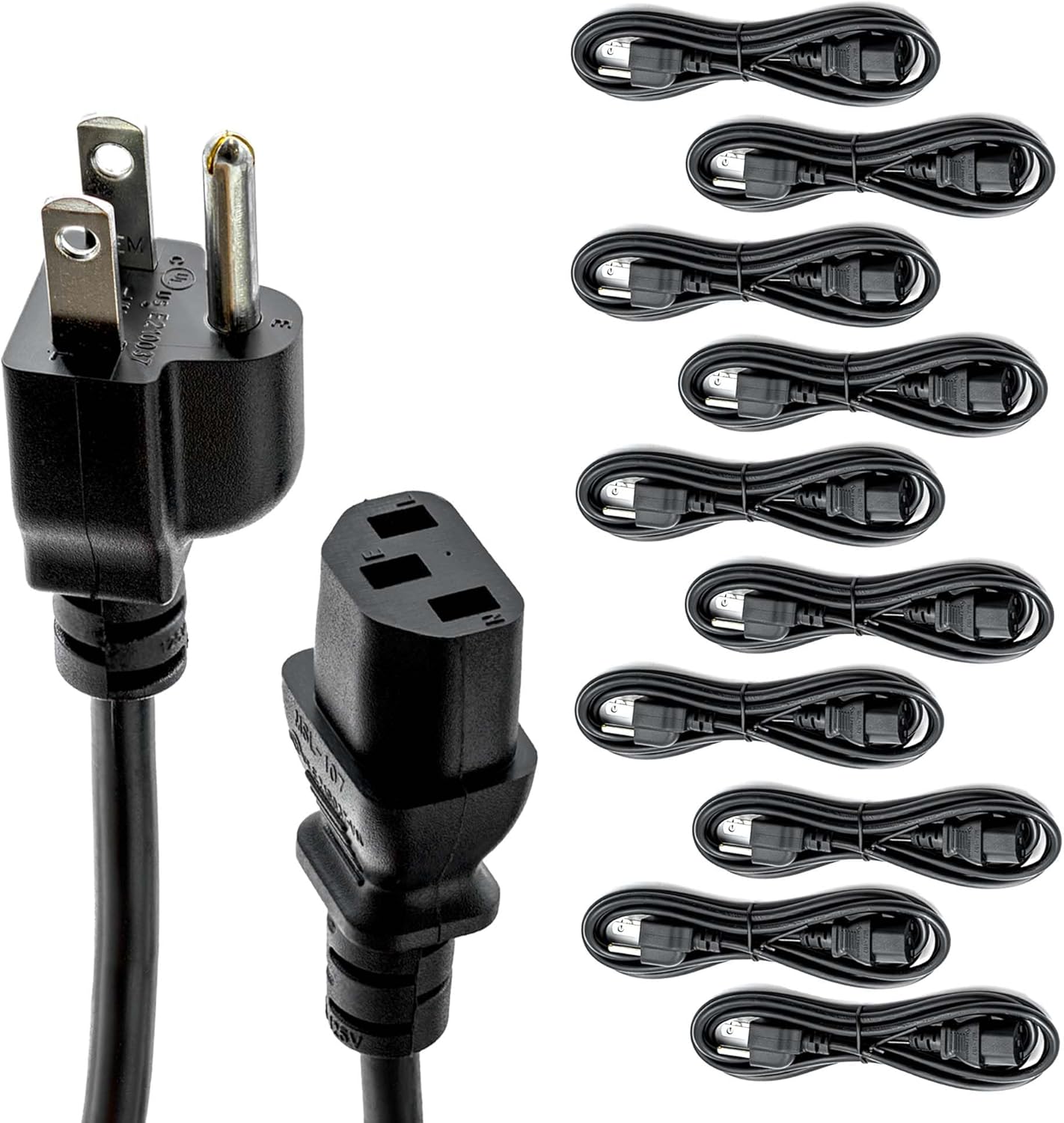 UL Approved 10ft Universal Power Cord for IT Departments