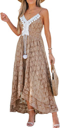 CUPSHE Summer Lace Tassel Maxi Dress - Flowy Vacation Staple
