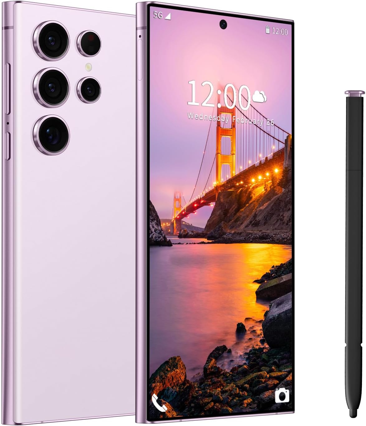 I24 Ultra Unlocked Phone with Built in Pen and 6800mAh Battery