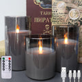 200 Hour Flameless Candles with Remote - Rechargeable Flickering