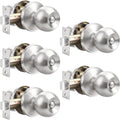 Probrico Round Door Knob Set for Bathroom and Bedroom Privacy