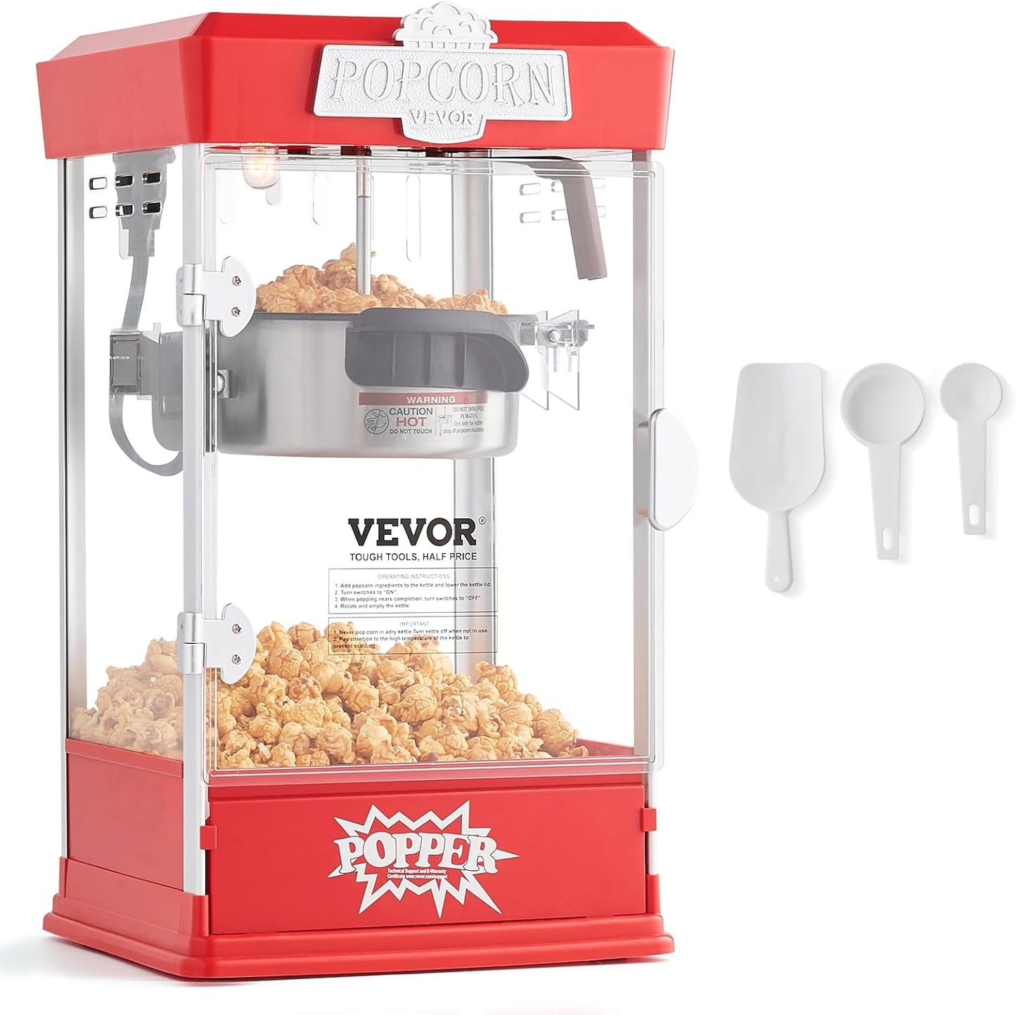 VEVOR Popcorn Maker: 1.5 Gallons in Minutes! 