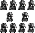 U`King 10PCS Moving Head Light RGBW Beam Spotlight - Flexible Stage