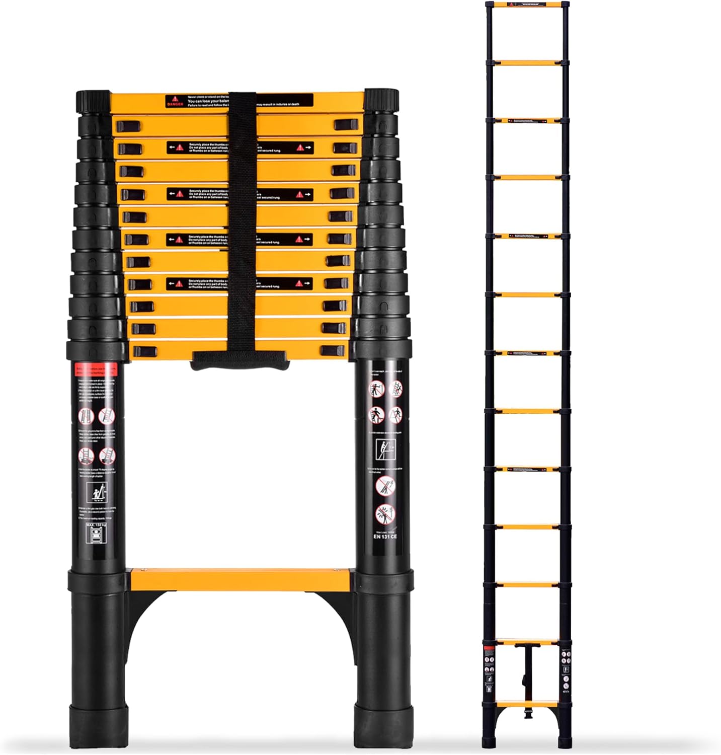 16.5 FT Telescoping Ladder for Home and Work - Multi-Purpose