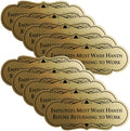 Employees Must Wash Hands Sign 10 Pack for Workplace Hygiene