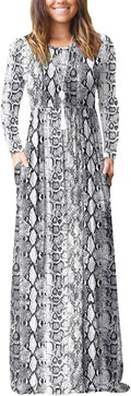 Stylish Long Sleeve Maxi Dress for Women with Pockets for Any Event