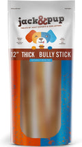 12 Inch Bully Sticks for Large Dogs - Thick Odor Free Treats