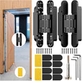 6 in Hidden Door Hinge Concealed Invisible Hinge - Silent 180 Degree