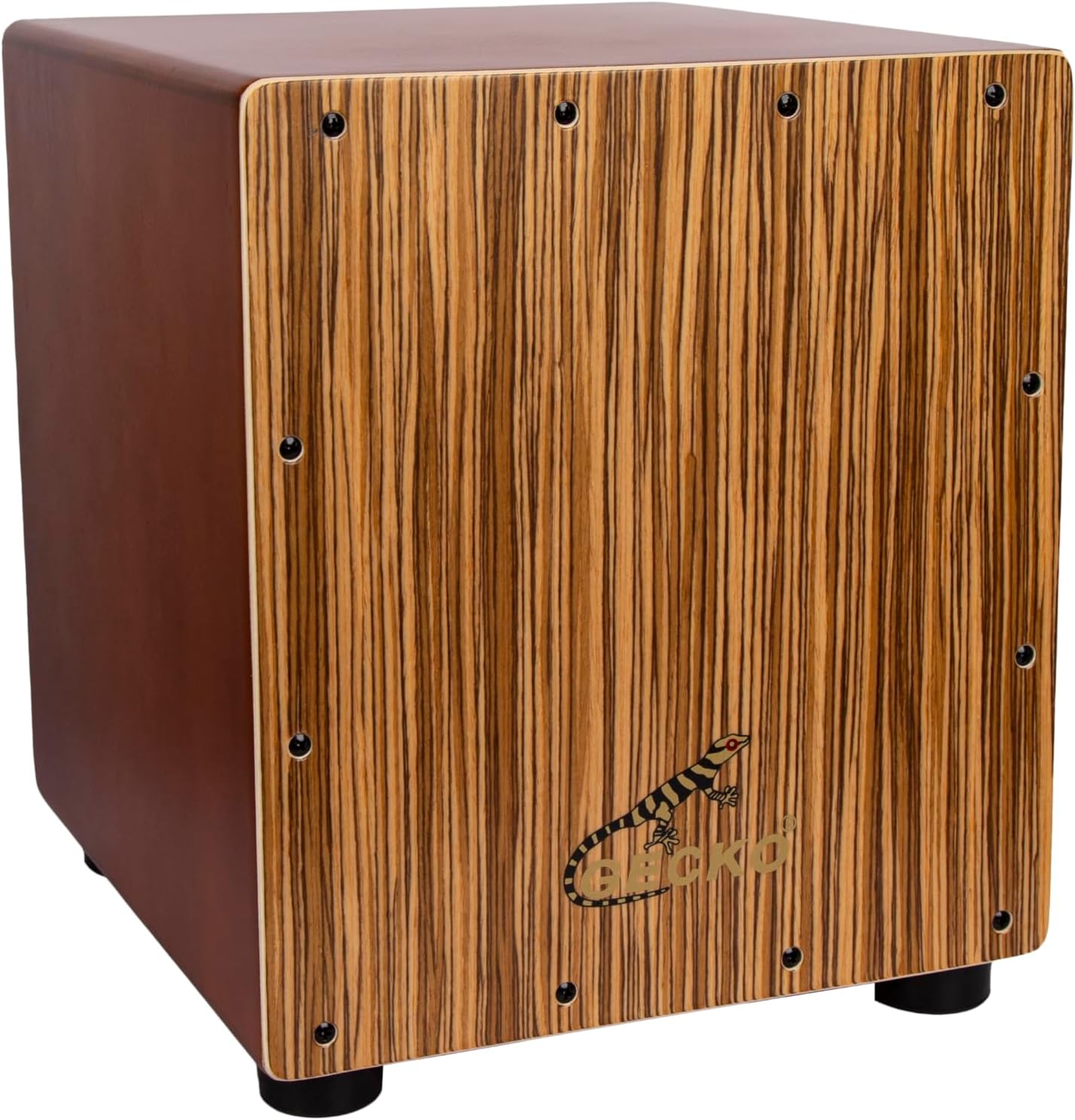 GECKO Cajon Drum Box with Adjustable Strings for All Skill Levels