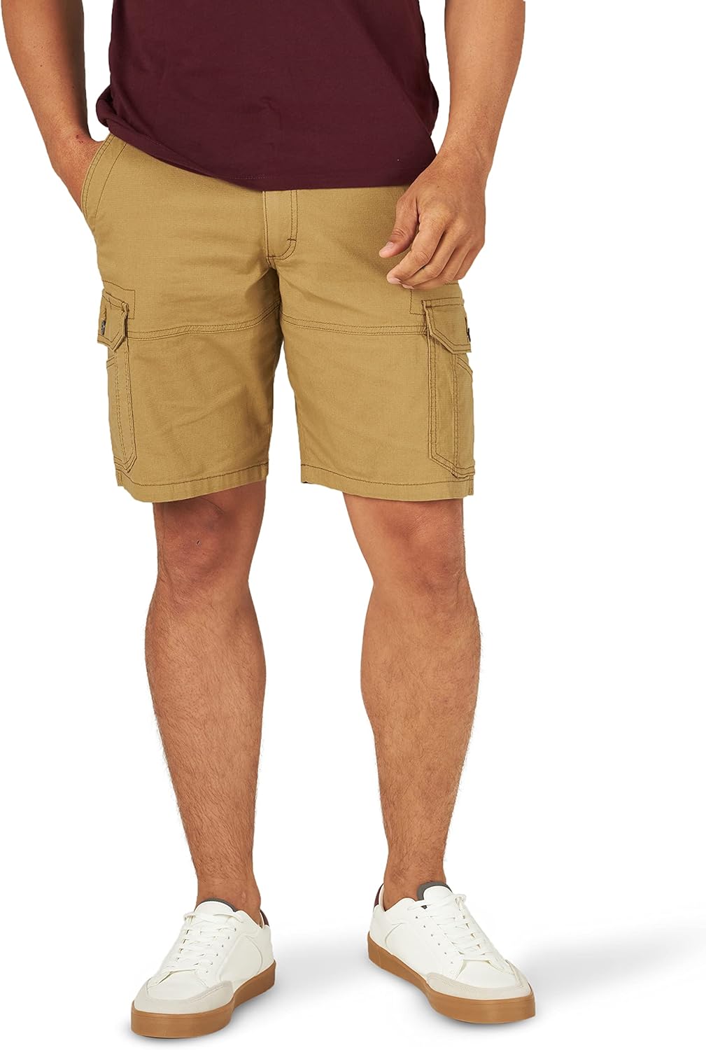 Lee Relaxed Fit Cargo Shorts with Elastic Waistband for Comfort