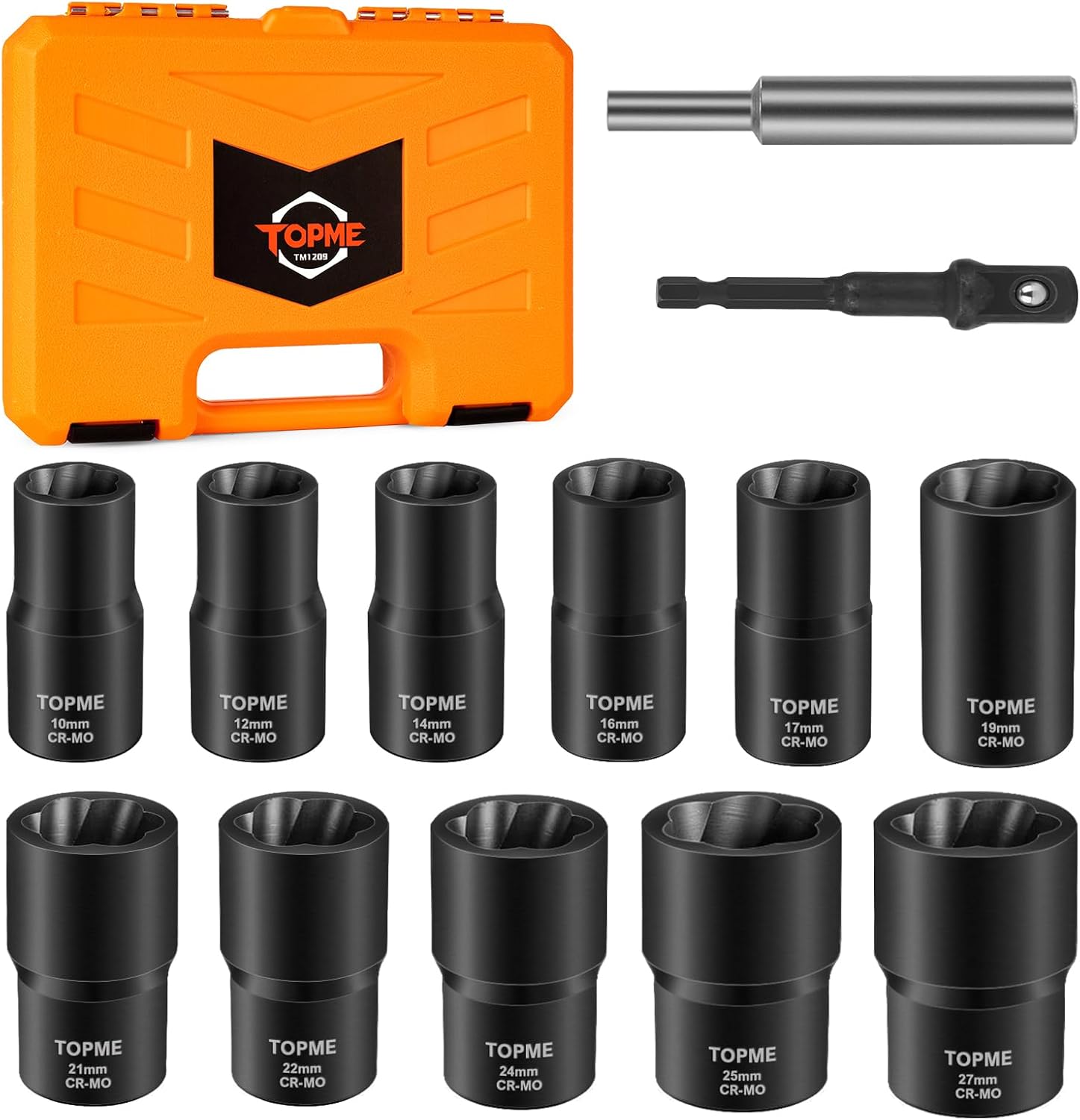 Topme Lug Nut Removal Tool Set for Damaged and Rusted Nuts