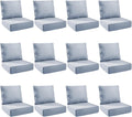 Outdoor Cushion Set 24x24x6 in Patio Cushions - Water Resistant
