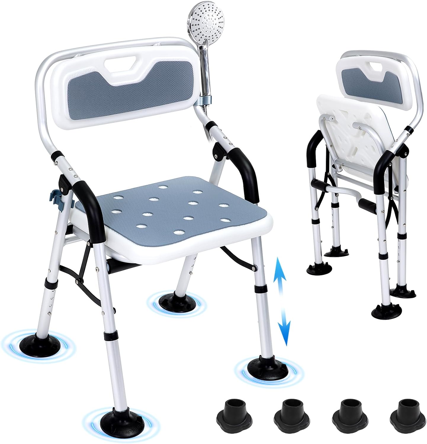 Foldable Shower Chair: Compact & Comfortable, 350lbs Capacity
