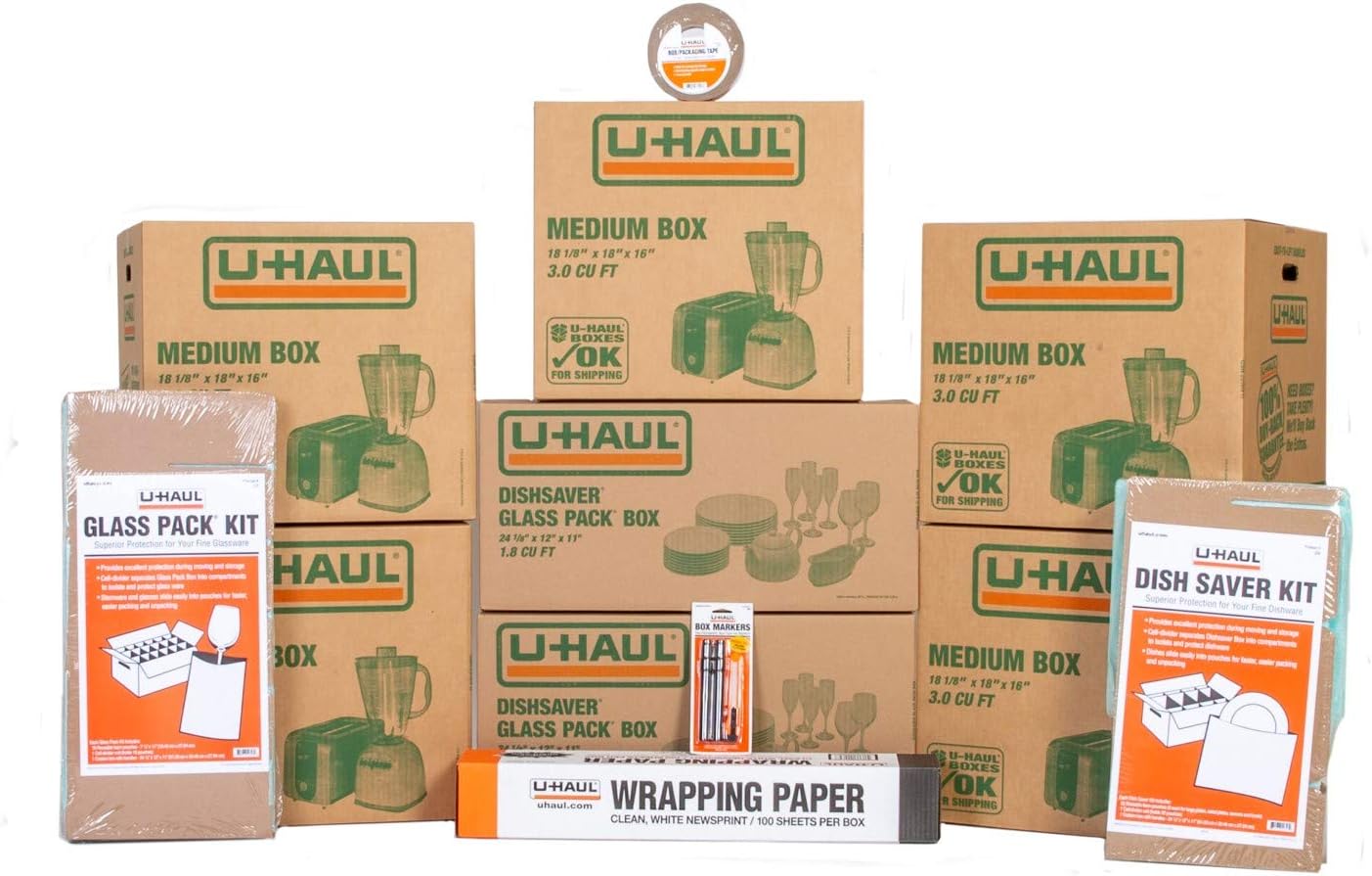 U-Haul Kitchen Moving Kit for Safe and Easy Packing Needs