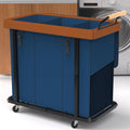 230L Extra Large 3-Section Laundry Sorter with Lid - Rolling Hamper