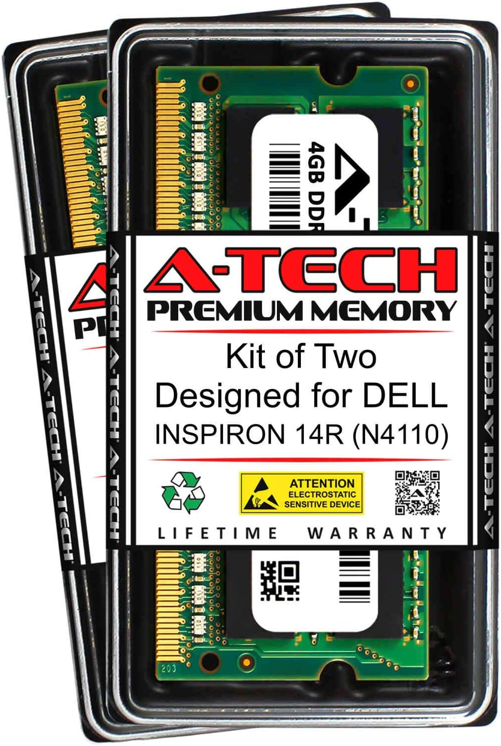 8GB DDR3 1333MHz RAM Upgrade for DELL INSPIRON 14R (N4110)
